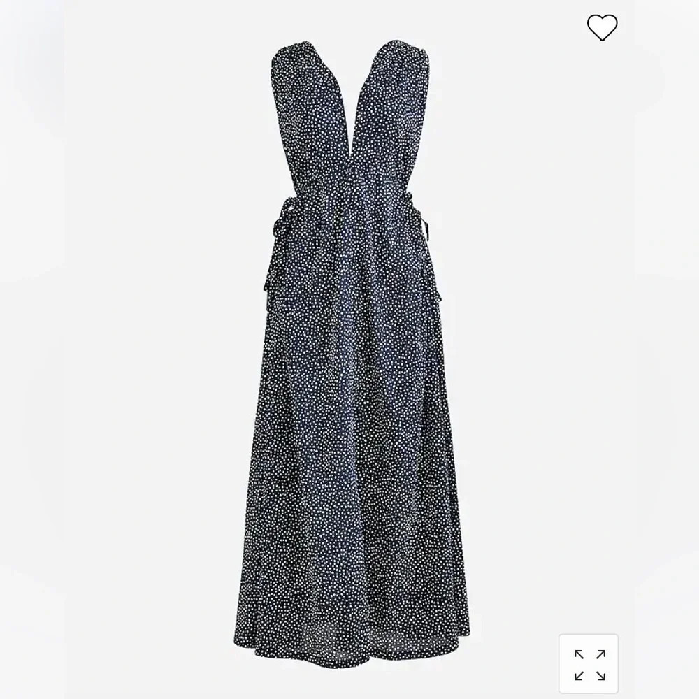New! J. Crew side tie beach coverup midi Dress in polka dot 18160